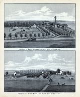 Claus Sievers - Residence, Henry Eicke - Residence, Nebraska State Atlas 1885